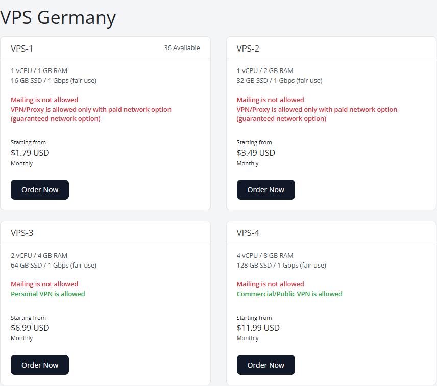 Germany VPS